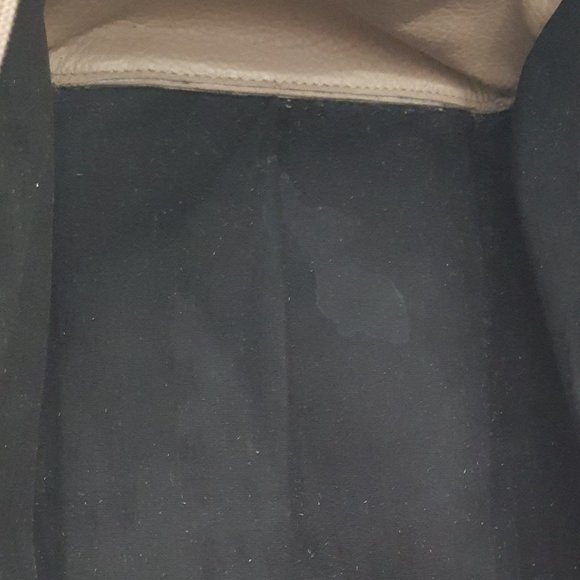 Women's MICHAEL KORS Large Luggage  Beige Leather Satchel Bag Tote Handbag - Picture 13 of 16